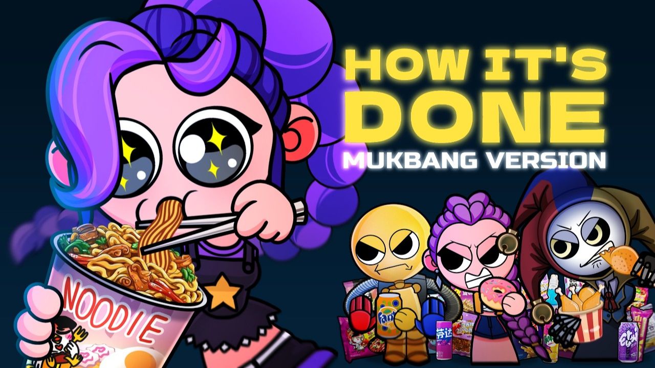 КАК ЭТО ДЕЛАЕТСЯ X SPRUNKI MUKBANG! K-Pop Demon Hunters VS Poppy PlayTime - Пародийная кавер-ве