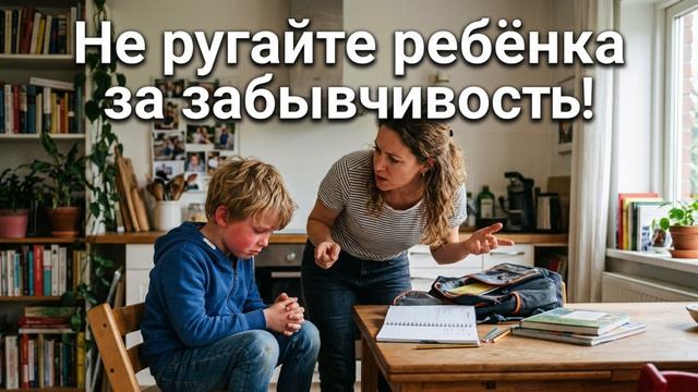 Не ругайте ребёнка за забывчивость…