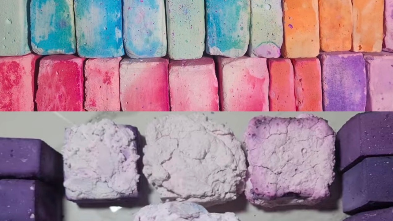 ASMR Crush Chalk 🌈