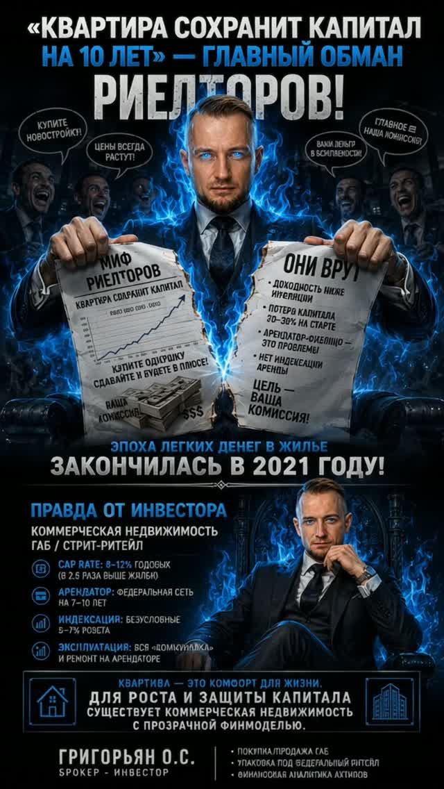 Главный обман риелторов: почему квартиры больше не приносят доход? 🤬