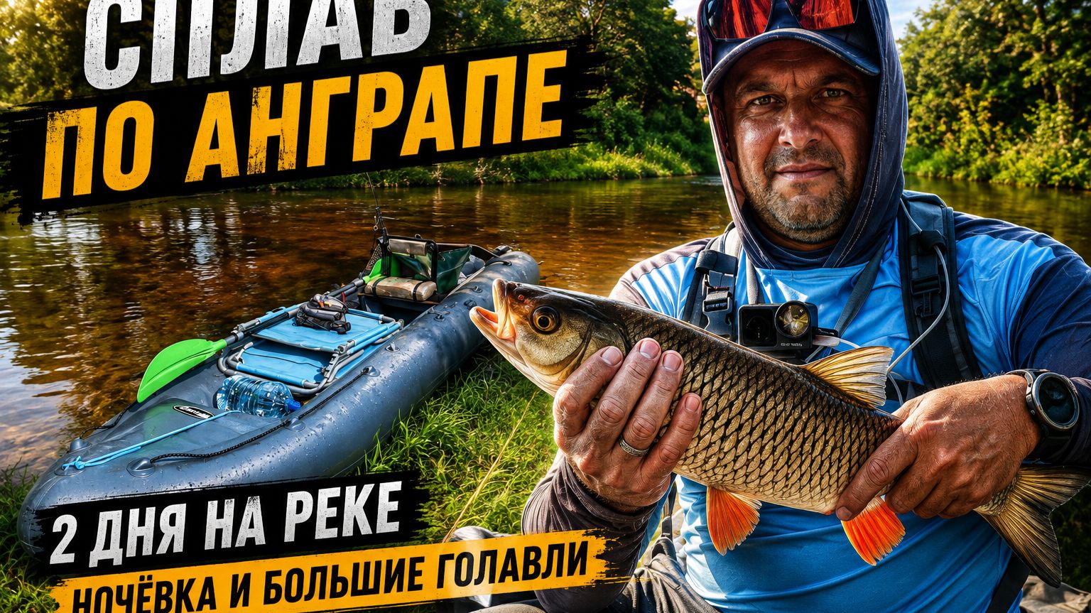 СПЛАВ ПО АНГРАПЕ | 2 дня на реке, ночёвка и большие голавли