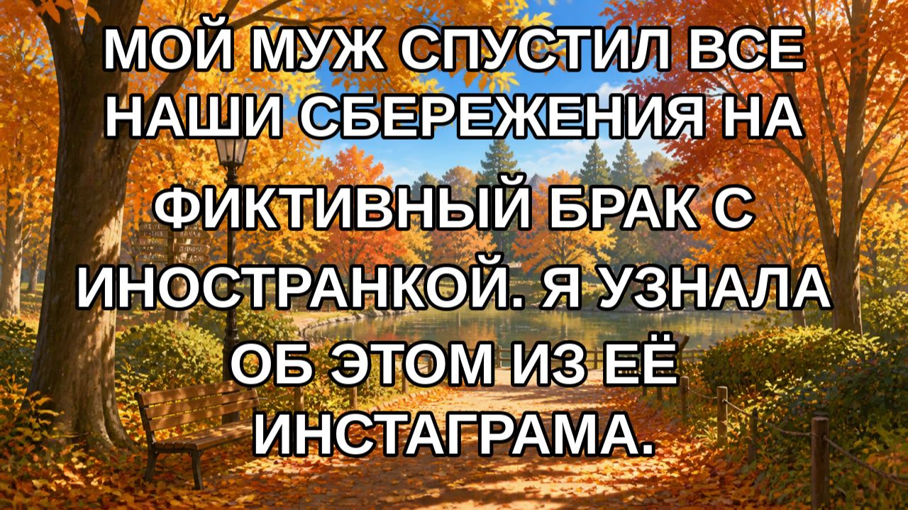 Мой муж спустил все наши сбережения на фиктивный брак с иностранкой. Я узнала об этом из её инстаг