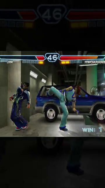 Теккен Tekken 4 Драка на парковке Джин против Хварана