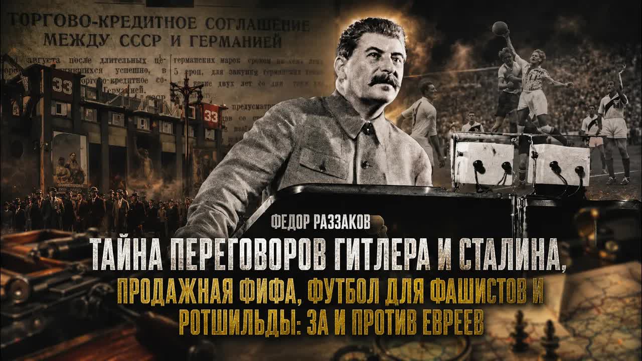 Федор Раззаков | Переговоры Гитлера и Сталина, ФИФА и футбол фашистов, Ротшильды: за и против евреев