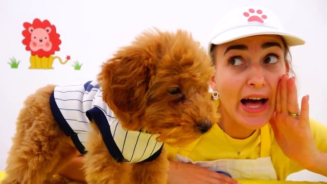 Nikita And Mama Play Pet Salon And Dress Up
