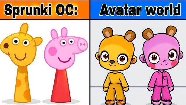 СПРУНКИ ОС: ПЛЮШЕВЫЙ МИШКА 🧸🆚 СВИНКА ПЕППА 🐷 | БИТВА В AVATAR WORLD 🔥
