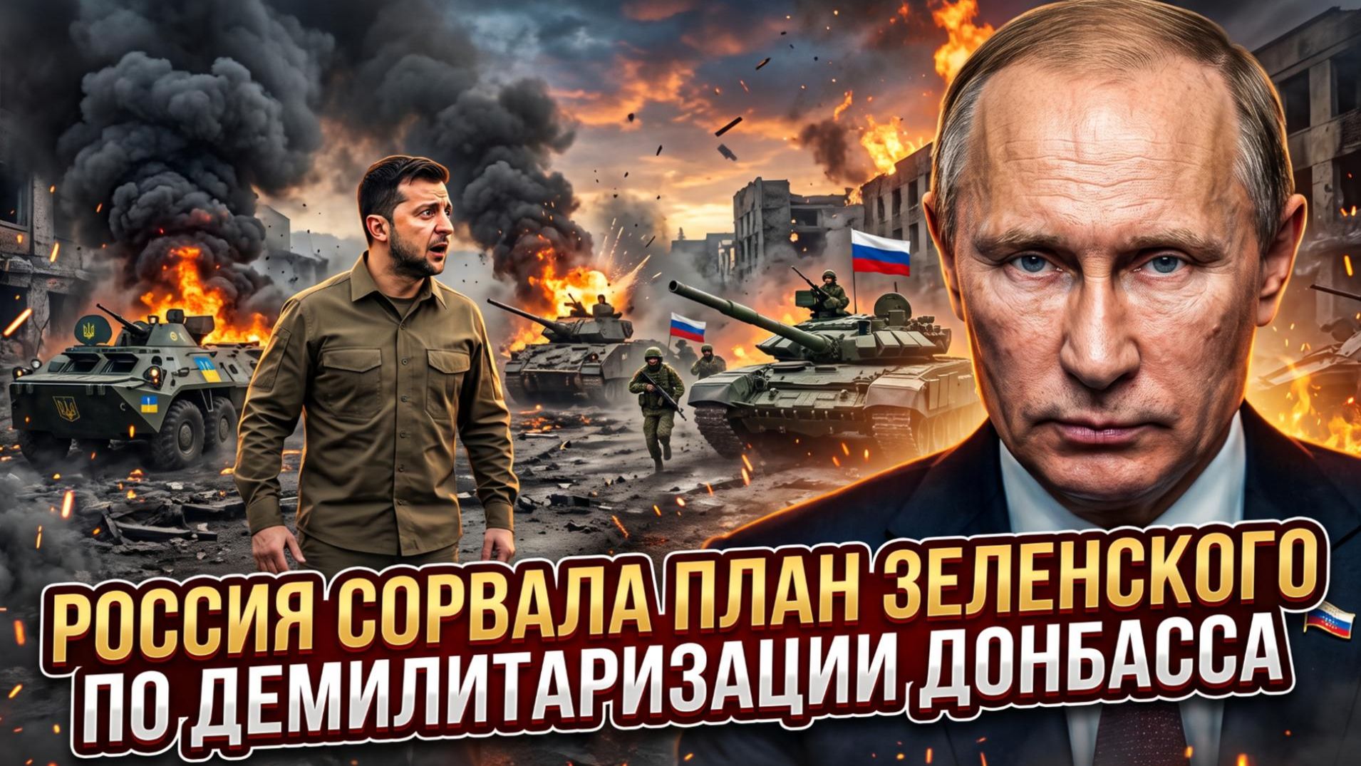 🚫Россия отклонила предложение Зеленского о демилитаризованной зоне в Донбассе