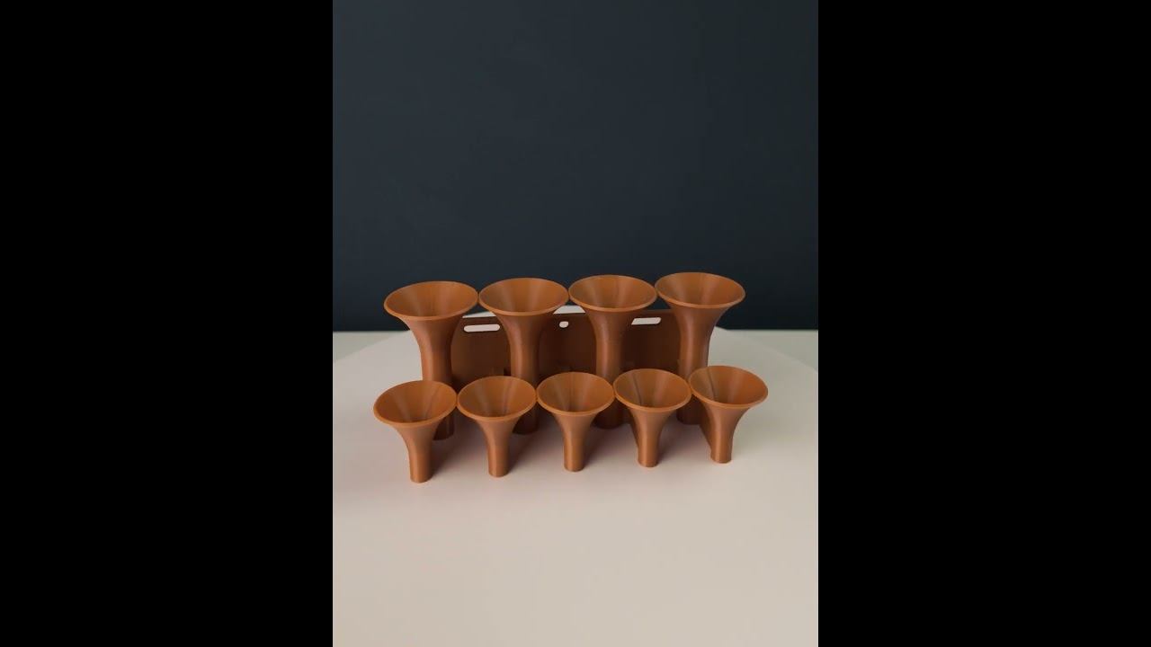 Держатель для отвёрток 9 шт  Медный