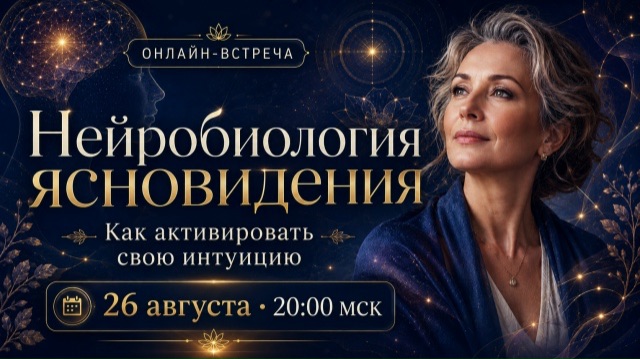 прямой эфир «✨Нейробиология ясновидения: как активировать свою интуицию».