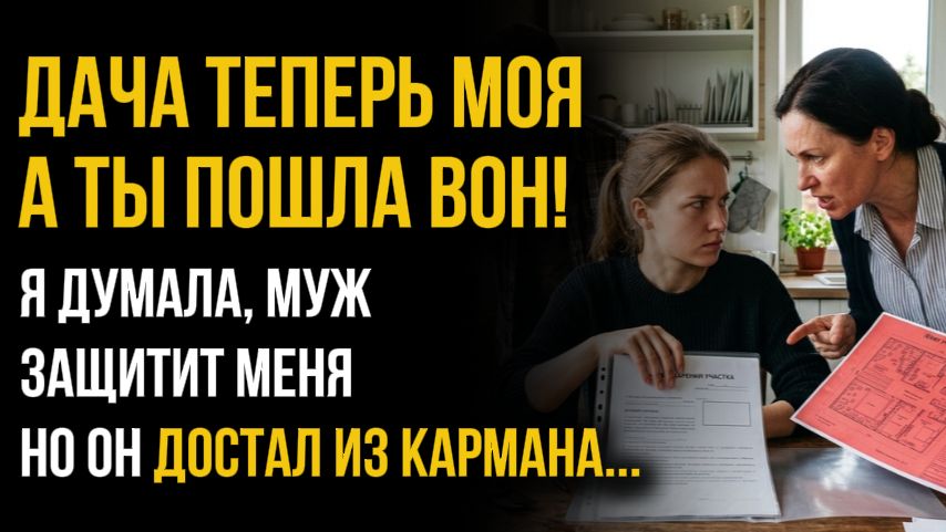 Дача после свадьбы стала общей, переписывай на Дениса | слушать Аудиорассказ