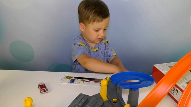Супер Трек ХОТ ВИЛС - Мощный Вихрь Hot Wheels Spin Storm Unboxing And Play