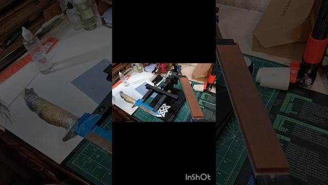 Исправление и заточка ножа. Сталь неизвестна.mp4