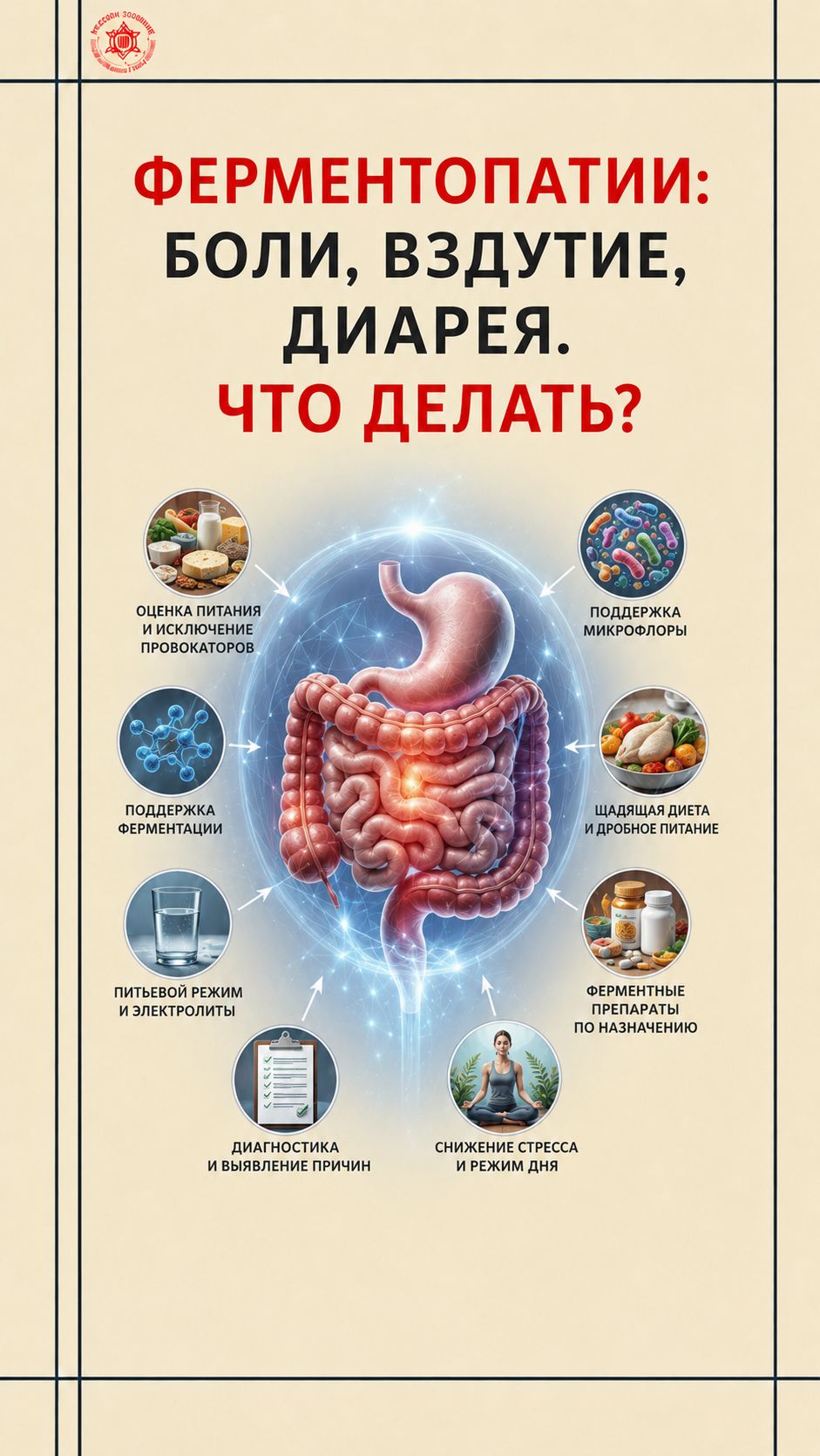 Ферментопатии: боли, вздутие, диарея. Что делать?