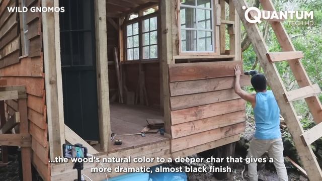 Мужчина строит деревянный дом в лесу всего за 15 дней за $3000 | от @Wild Gnomos