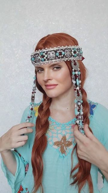 🌸Очелье в русском стиле в современной интерпретации.