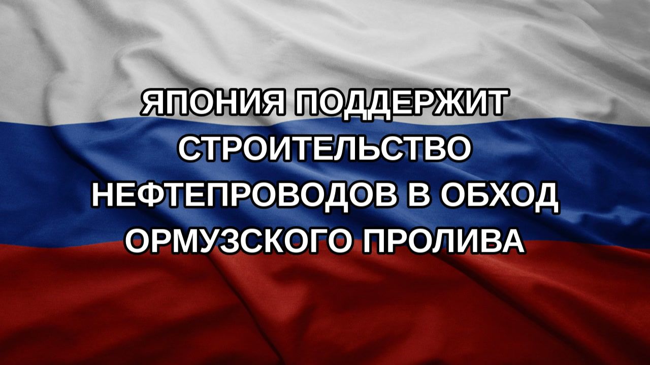 Япония поддержит строительство нефтепроводов в обход Ормузского пролива
