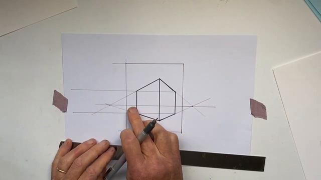 Простой и точный способ найти точки схода, которых нет на бумаге