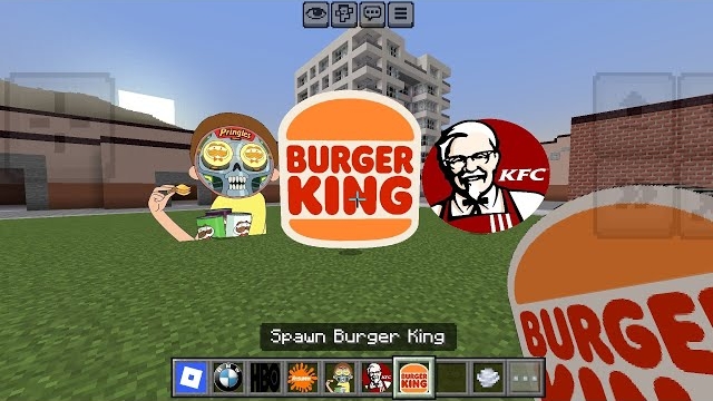 Я добавил BURGER KING Nextbot в Minecraft PE
