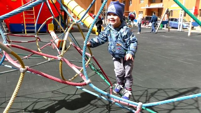 СУПЕР! Детская Площадка КОРАБЛЬ ВЛОГ Рома Играет на площадке VLOG Kids Playground Fun Play Place
