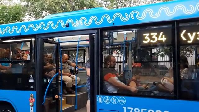 Автобус МАЗ-206.486 следует по маршруту 334