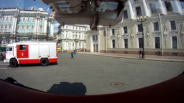 Парад гарнизона пожарной охраны Санкт Петербурга.