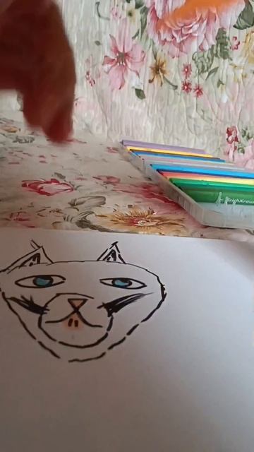 2 способа как нарисовать кота