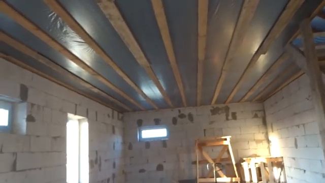 Черновой потолок на деревянные перекрытия