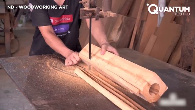 Мужчина строит удивительный танк для своего сына из дерева  от ND - Woodworking Art