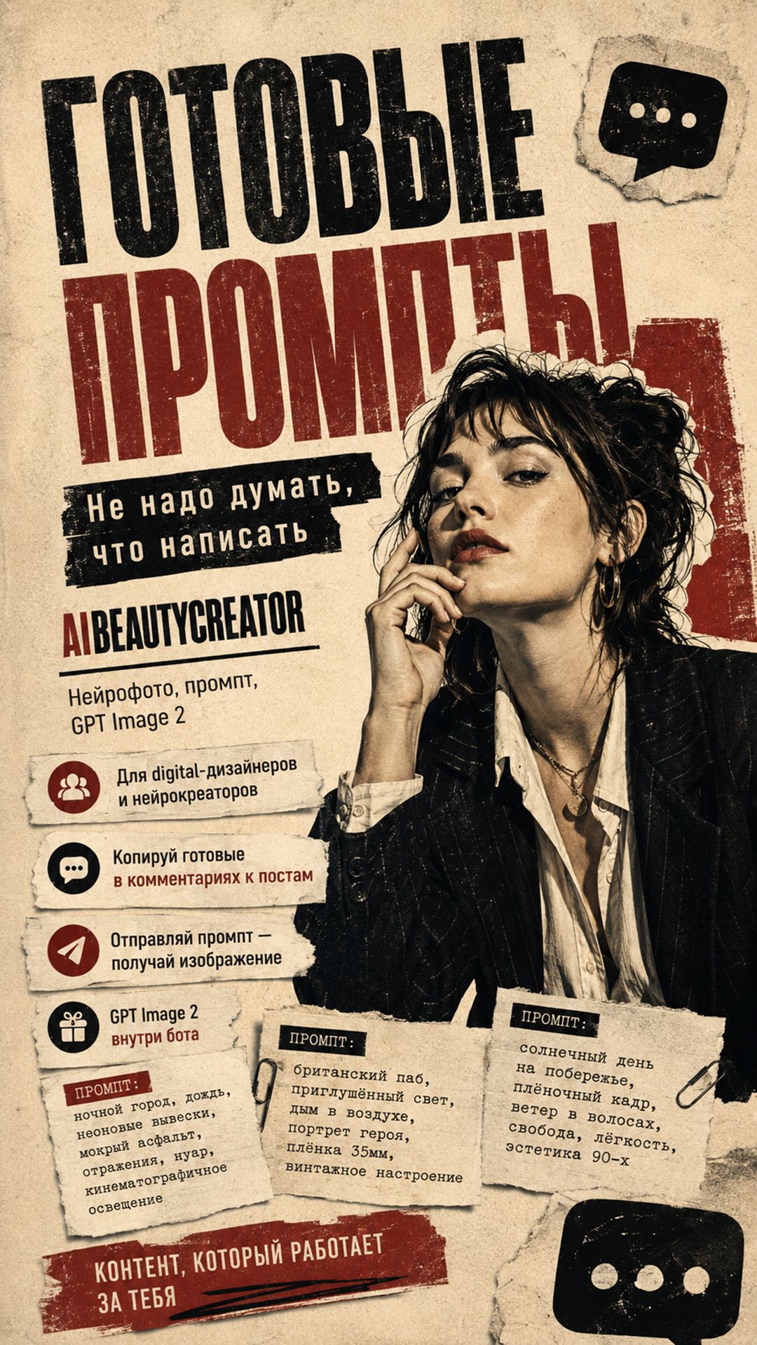 Где брать готовые промпты для нейросети бесплатно?