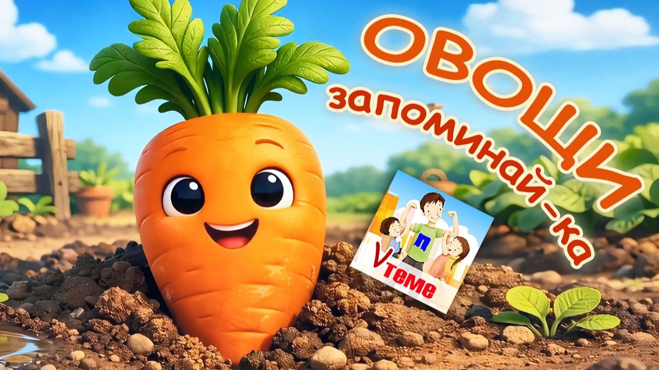 Мульт-ПЕСЕНКА 🥕 ОВОЩЕЙ для малышей 🎵. Папа V теме