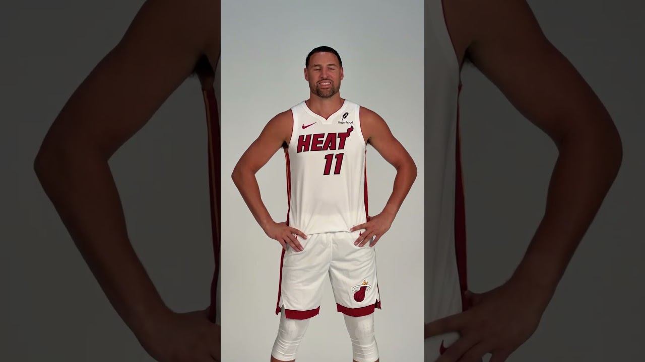 First Look At Klay Thompson In A Miami HEAT Uniform!  #miami #klaythompson #nba