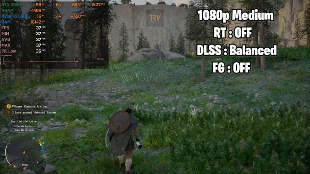 RTX 3050 6GB + Ryzen 5 5600 - в 22 играх