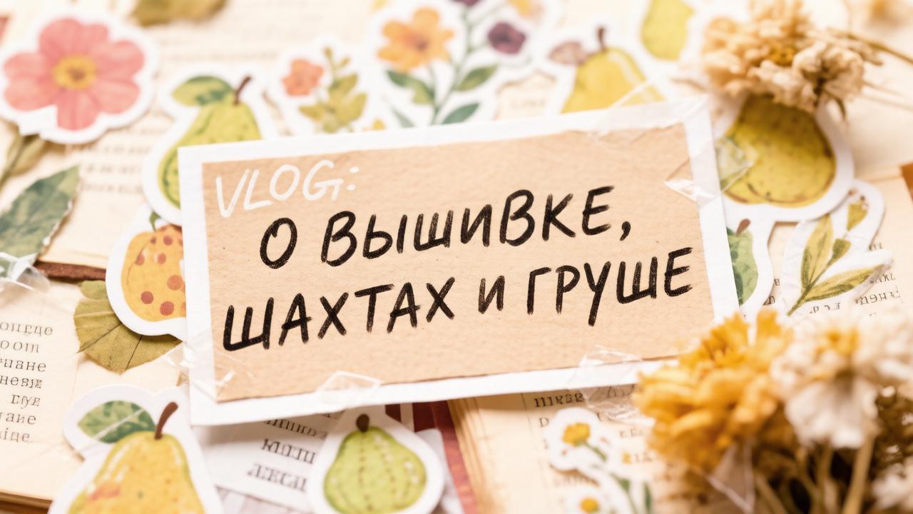 VLOG: о вышивке, Шахтах и груше