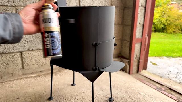 Эмаль термостойкая KUDO PROFF, матовая, слоновая кость RAL 1015, до 500С, 0,8 кг KUB-5009-08