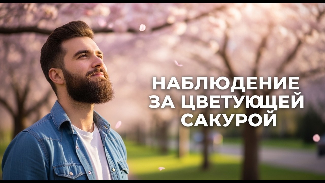 Наблюдение за цветущей сакурой.