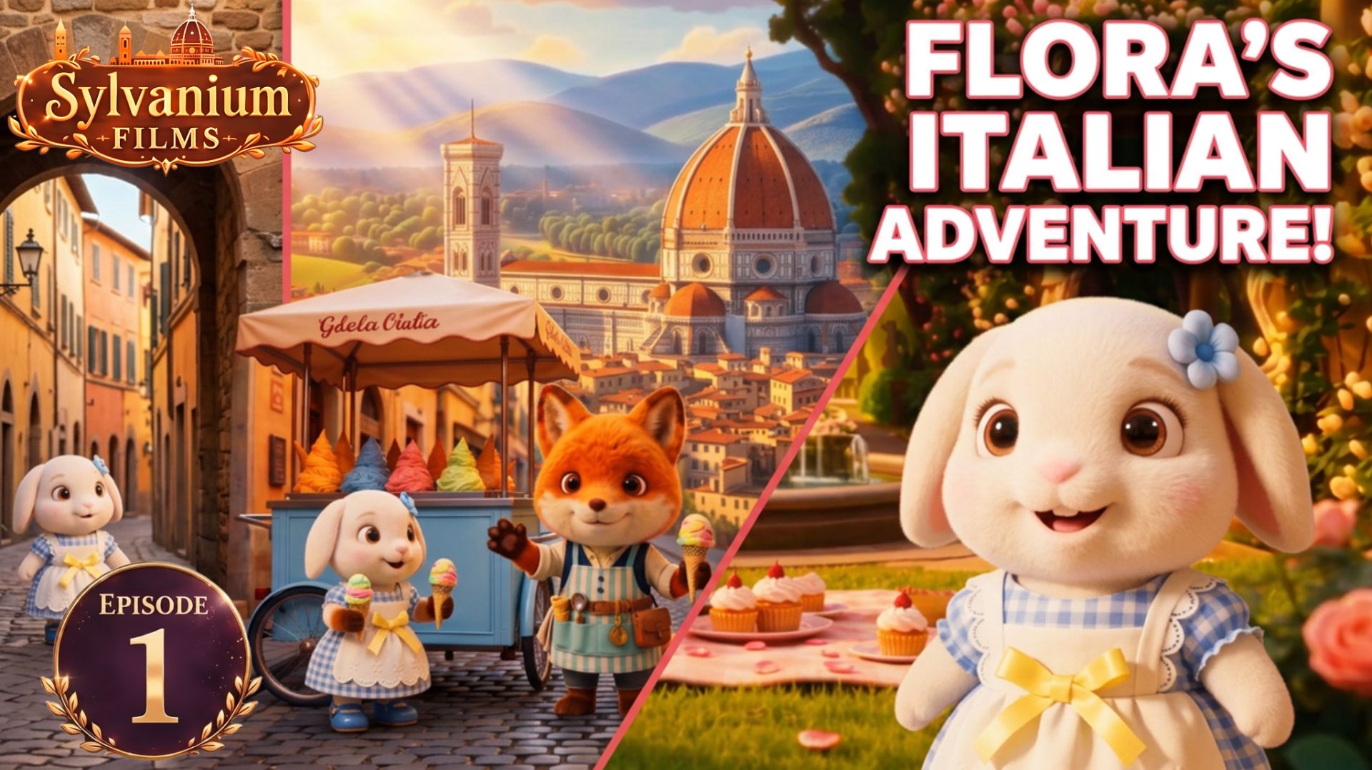 ✨Сильваниум Филмс: Первое приключение Флоры во Флоренции 🐰🇮🇹 / Эпизод 1✨