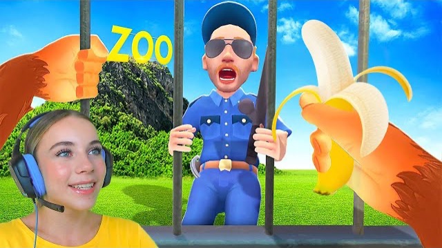ПОМОГАЮ ОБЕЗЬЯНКЕ СБЕЖАТЬ ИЗ ЗООПАРКА! I Am Monkey VR