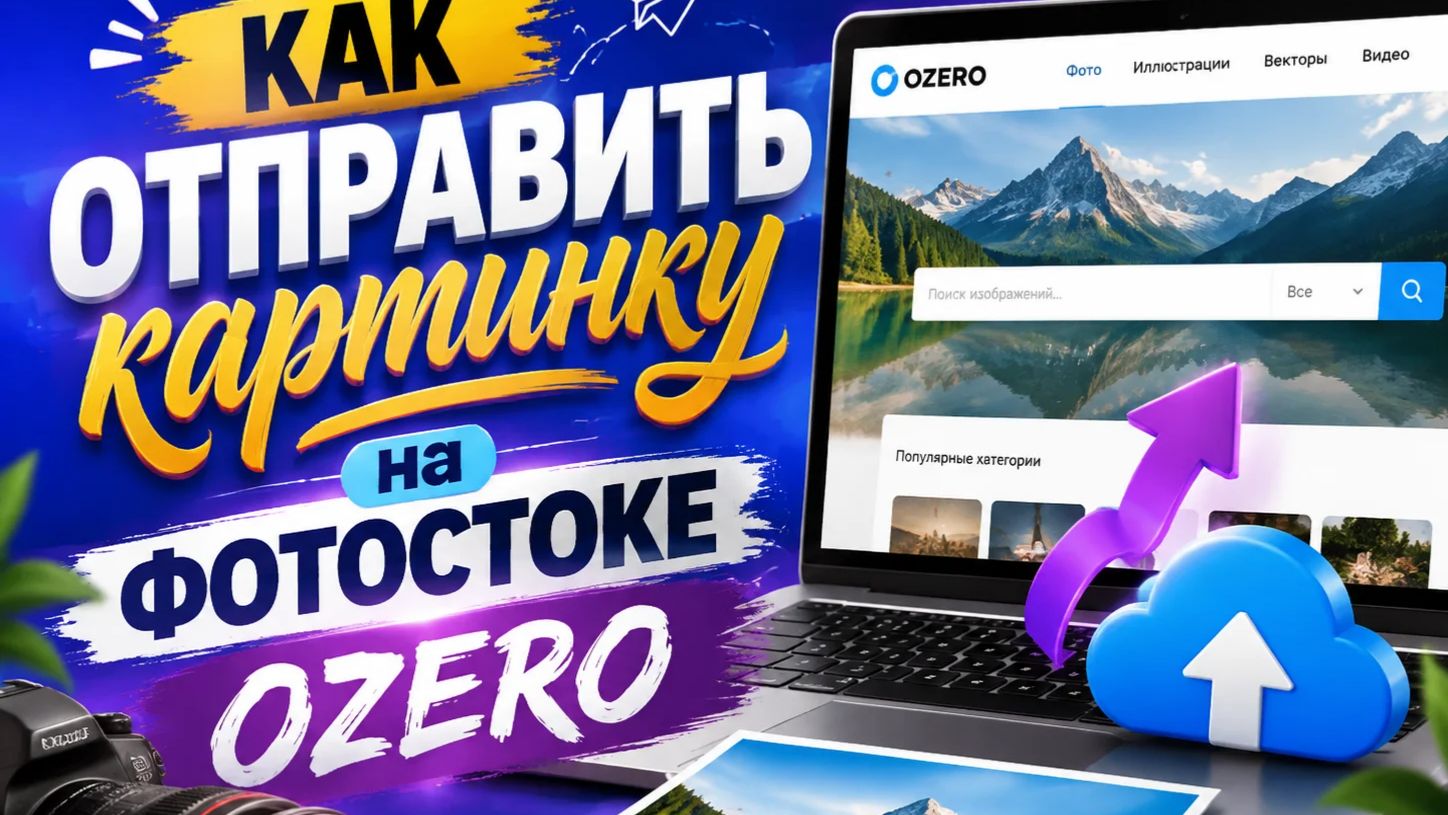 как отправить картинку на фотостоке Ozero