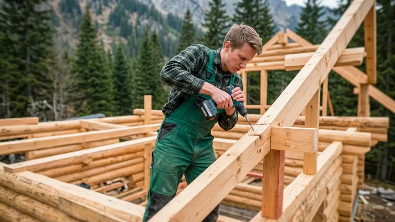 Строительство Потрясающей Горной ХИЖИНЫ за 270 Дней | От Начала до Конца от @Wood junkie