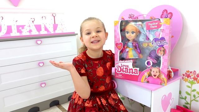 Diana And Dad Play Talent Show / PopStar Doll From Love, Diana
