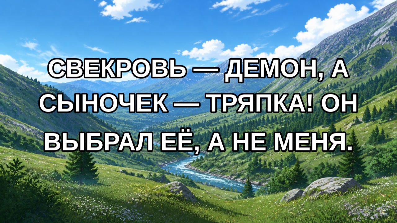 Свекровь — демон, а сыночек — тряпка! Он выбрал её, а не меня.
