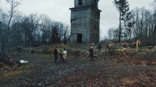 Урочище Каргиничи: волонтерский субботник и подготовка к консервации колокольни