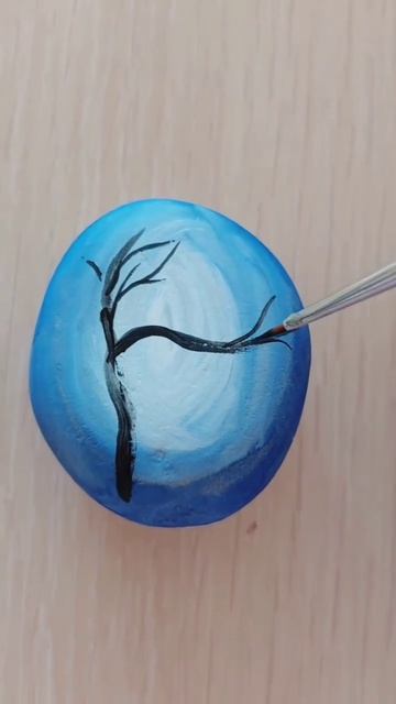Рисунок на камне гуашью / Урок рисования для детей