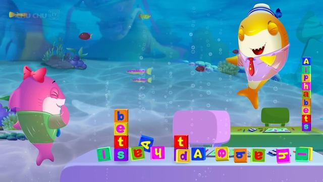 ChuChu TV Малыш акула ABC  Учим алфавит с малышами акулами и друзьями  Детские стишки и песни