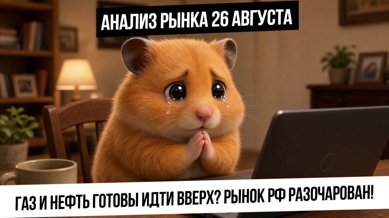 Анализ рынка 26 августа. Рынок РФ разочаровался! Нефть и газ готовы к росту, а металлы к падению?