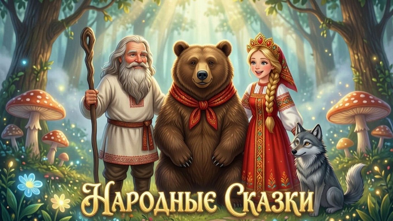 СБОРНИК НАРОДНЫХ СКАЗОК - СКАЗКИ ПЕРЕД СНОМ
