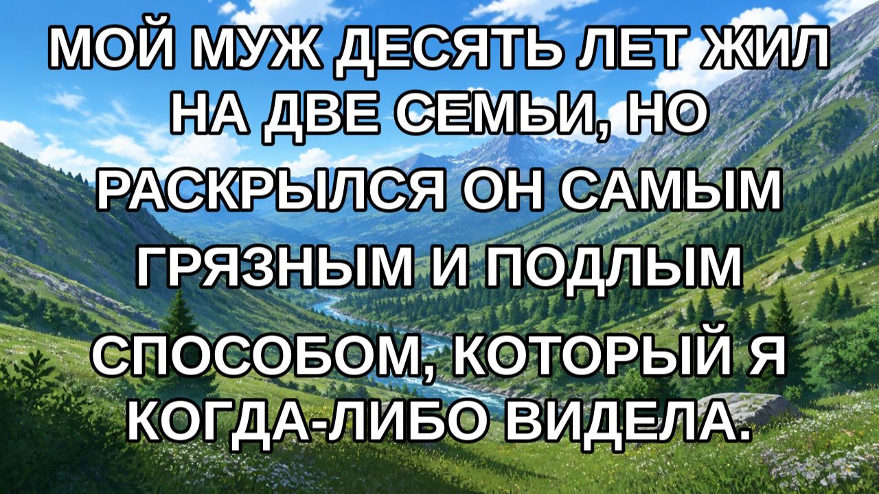 Мой муж десять лет жил на две семьи, но раскрылся он самым грязным и подлым способом, который я ко