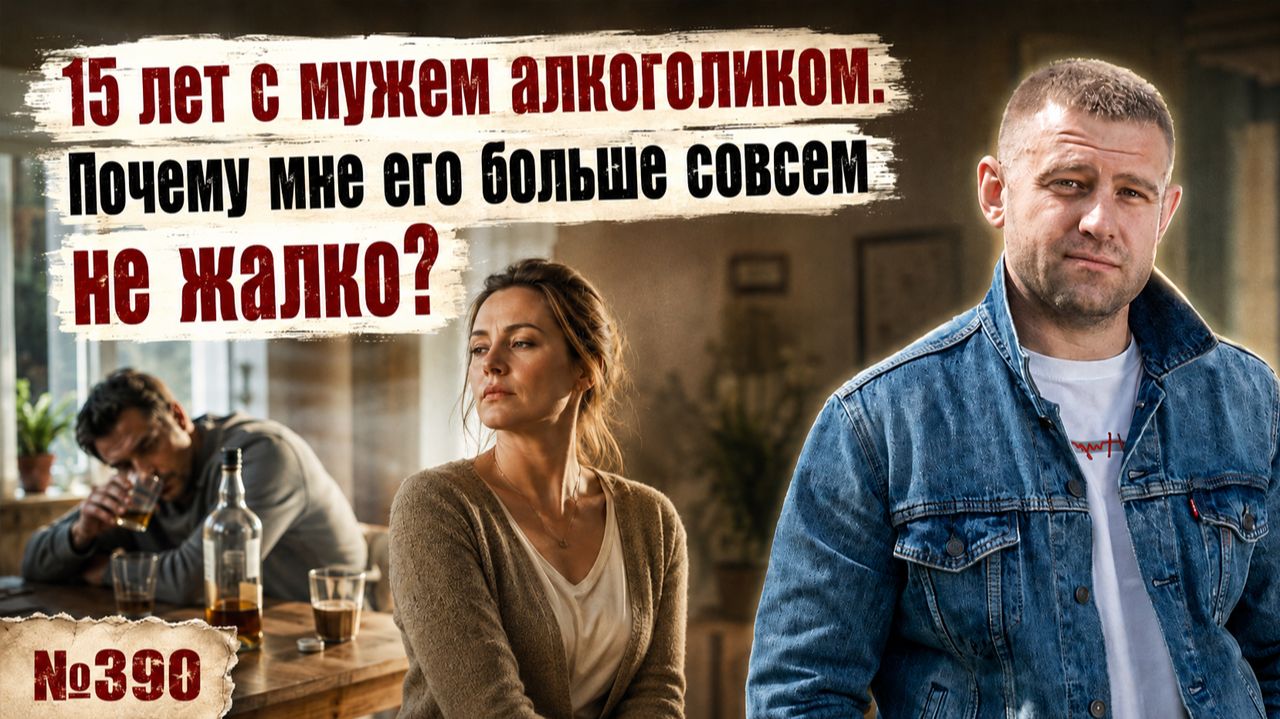 15 лет с мужем алкоголиком. Почему мне его больше совсем не жалко?