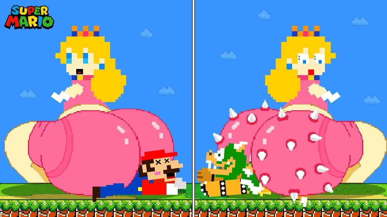 ПРЫЖКИ МАРИО УВЕЛИЧИВАЮТСЯ ПРОТИВ ОГРОМНОЙ ПИЧ С ИГОЛКАМИ | АНИМАЦИЯ РАБИТЬ