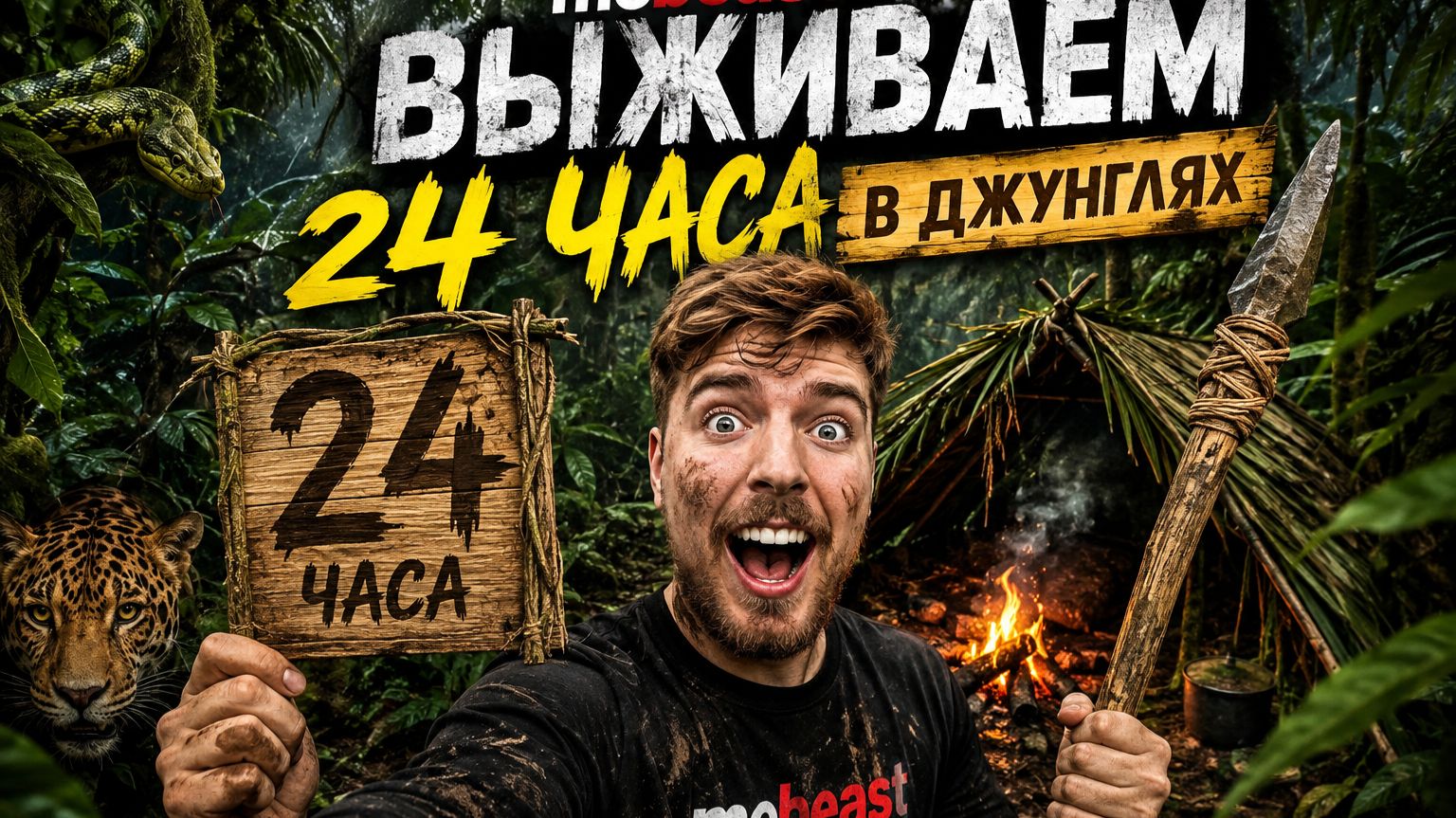Мистер Бист. Выживаем 24 часа в Джунглях